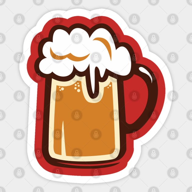 Beer Old Sticker by arashbeathew